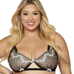 Dreamgirl Floral Embroidery Bra